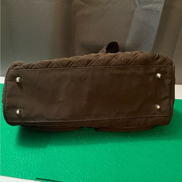Vera Bradley quilted brown handbag. - Picture 3 of 5